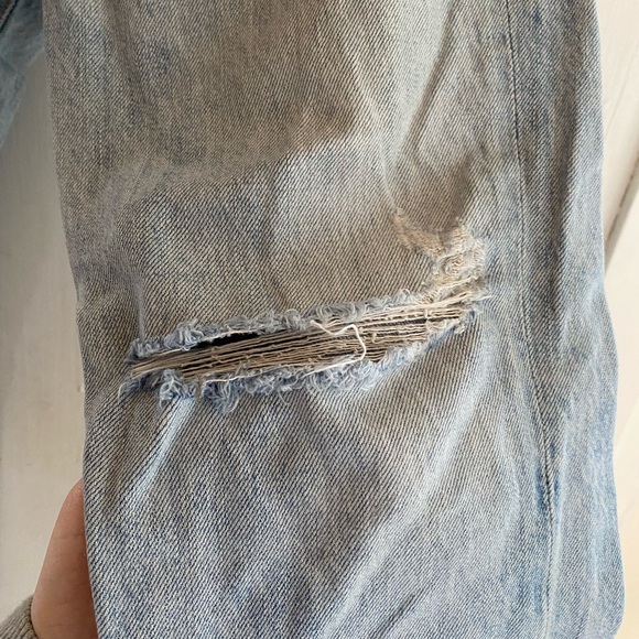 AGOLDE Riley Straight Ripped Light jeans - Picture 6 of 9